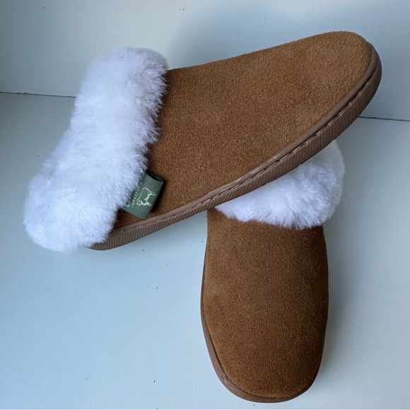 Cloud Nine Women's Sunrise Clog Slippers Brown White Sheepskin Slippers Size:5 - Picture 9 of 16